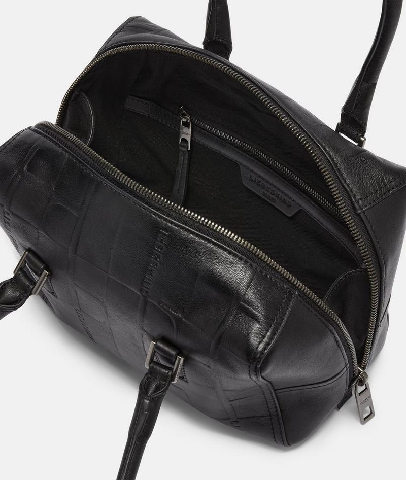 Liebeskind Herren Monogram Kayla Satchel S - Schwarz