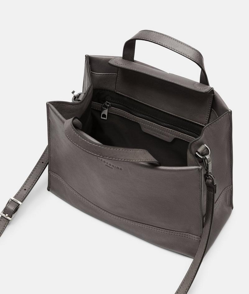 Liebeskind Herren Lou Satchel M - Grau