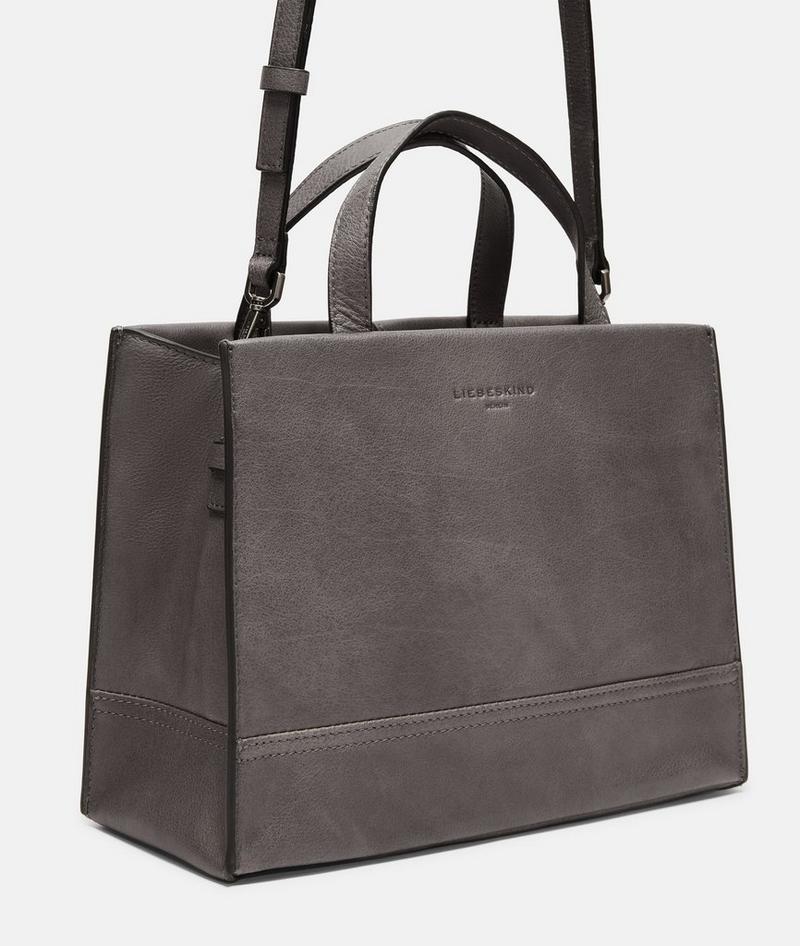 Liebeskind Herren Lou Satchel M - Grau