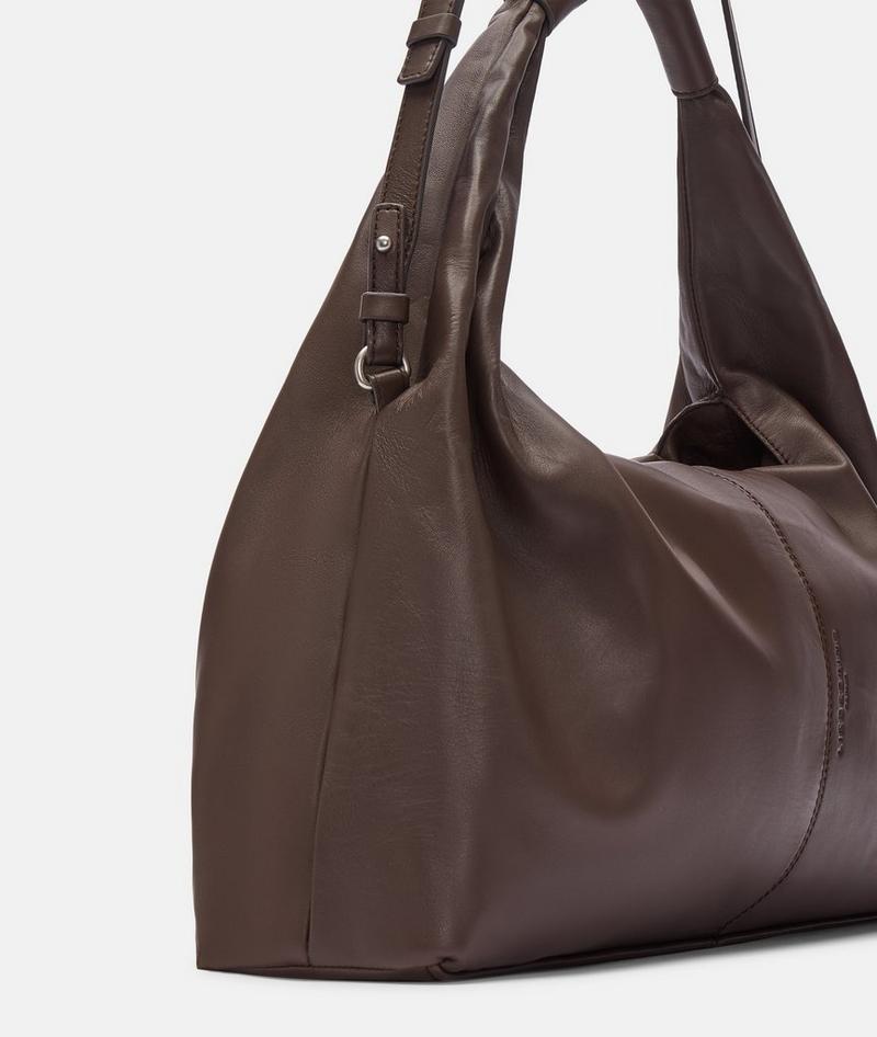 Liebeskind Herren Scarlet Satchel M - Dunkelbraun