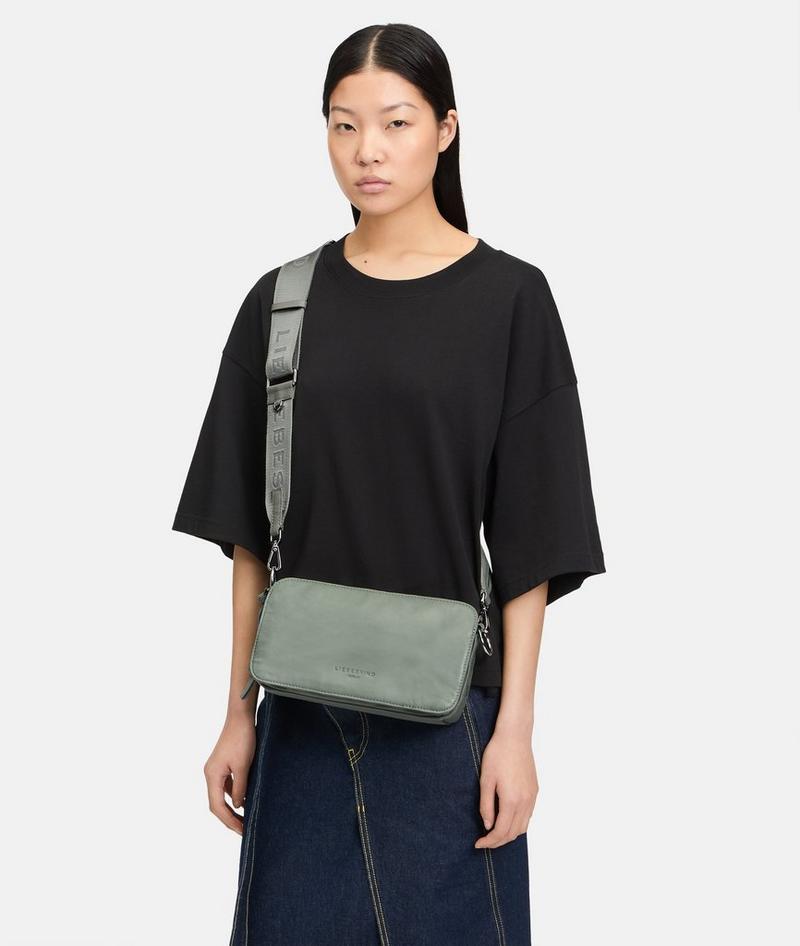 Liebeskind Herren Clarice Crossbody M - Dunkles Salbeigrün