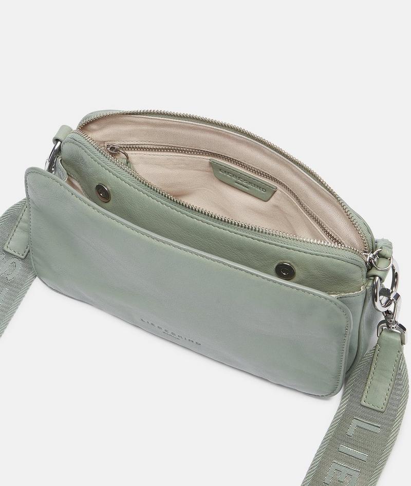 Liebeskind Herren Clarice Crossbody M - Dunkles Salbeigrün