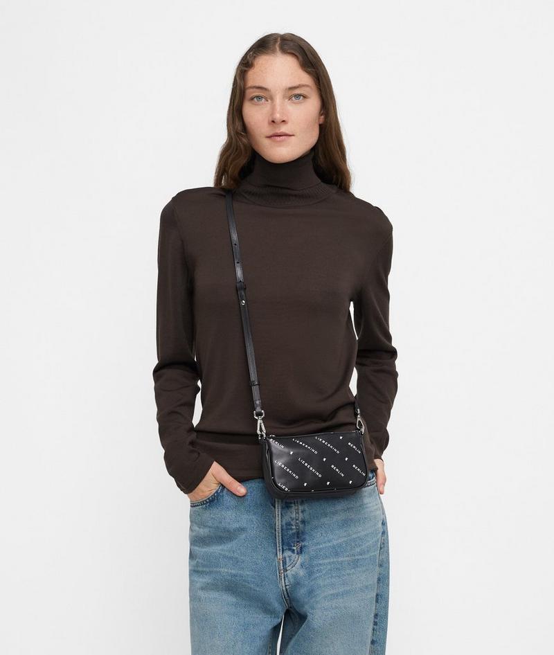Liebeskind Herren Monogram Crossbody Xs - Schwarz