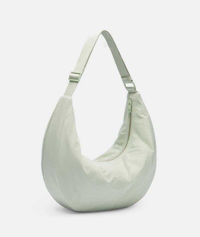 Liebeskind Herren Nylon Moon Hobo M - Salbeigrün
