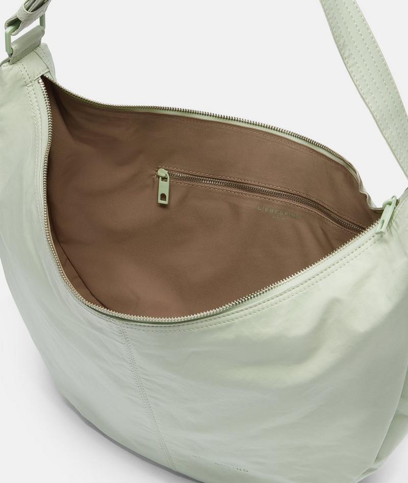 Liebeskind Herren Nylon Moon Hobo M - Salbeigrün