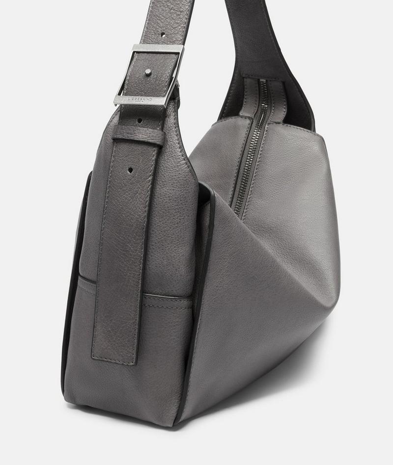 Liebeskind Herren Lou Hobo M - Grau