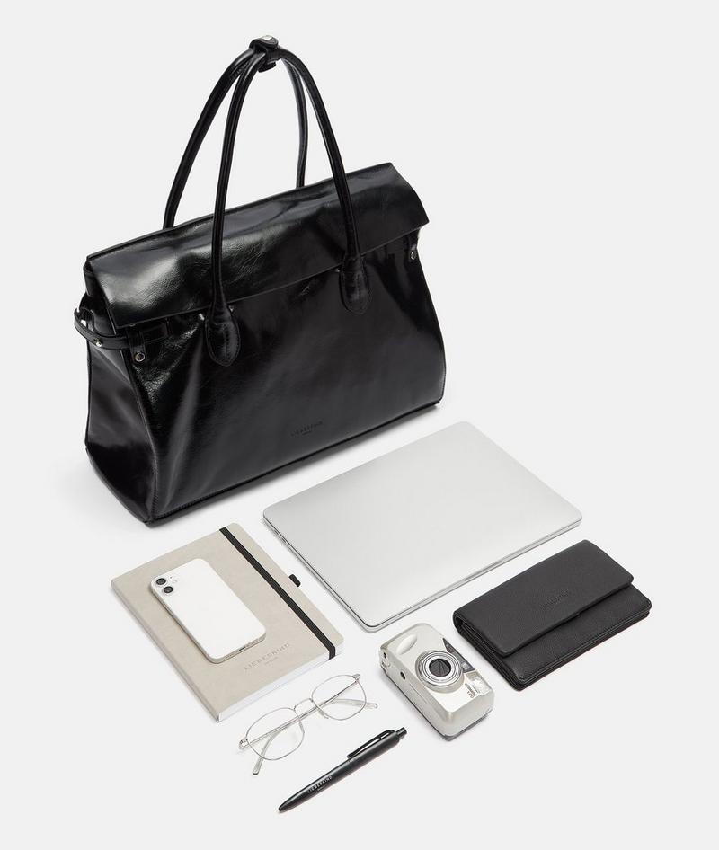 Liebeskind Herren Archive Gloria Satchel L - Schwarz