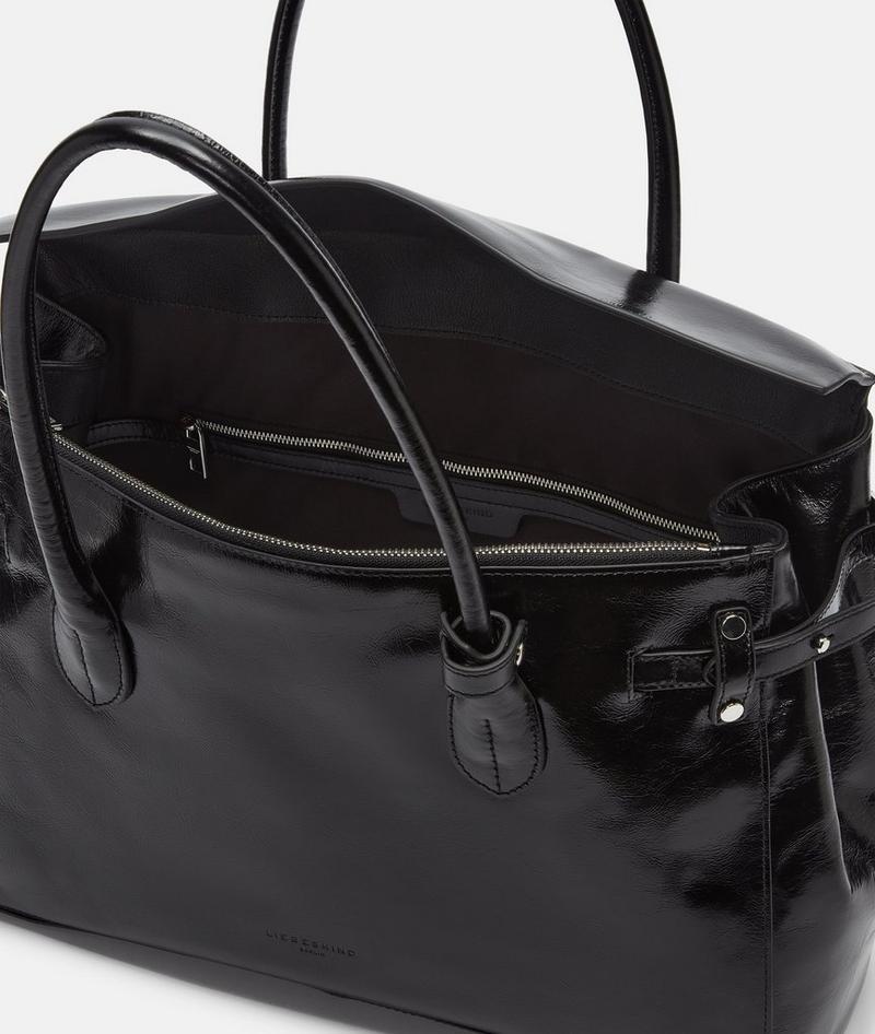 Liebeskind Herren Archive Gloria Satchel L - Schwarz