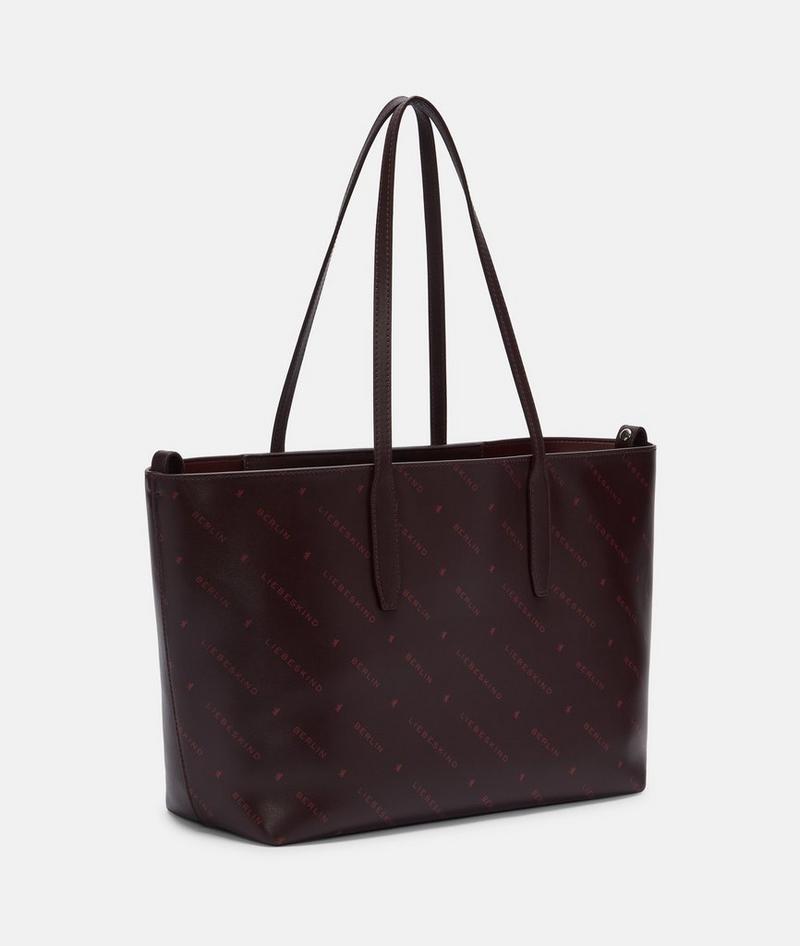 Liebeskind Herren Monogram Shopper M - Bordeaux