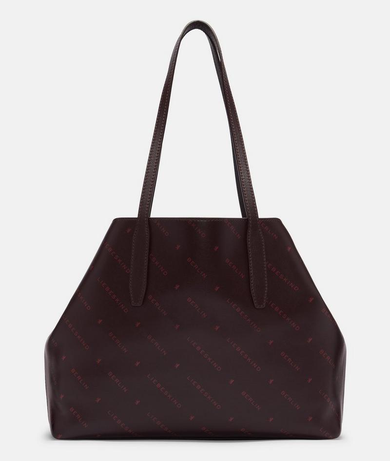 Liebeskind Herren Monogram Shopper M - Bordeaux