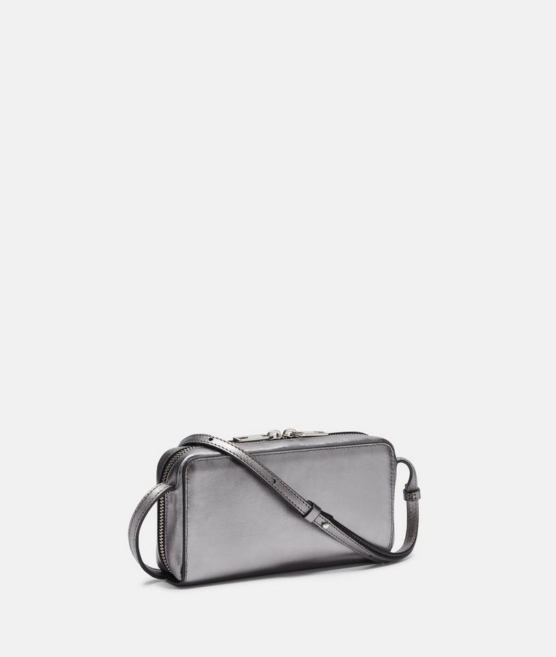 Liebeskind Herren Metallic Crossbody Xs - Silber
