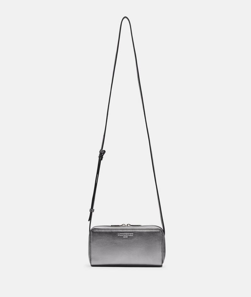 Liebeskind Herren Metallic Crossbody Xs - Silber