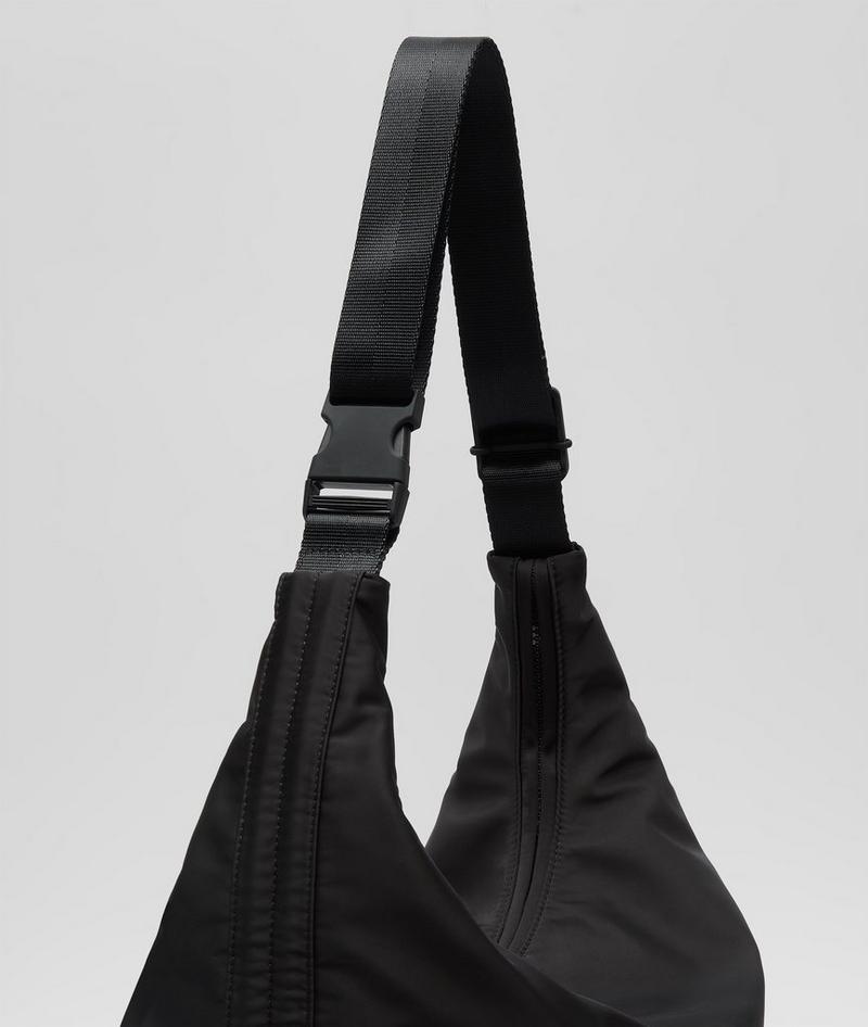 Liebeskind Herren Nylon Hobo L - Schwarz