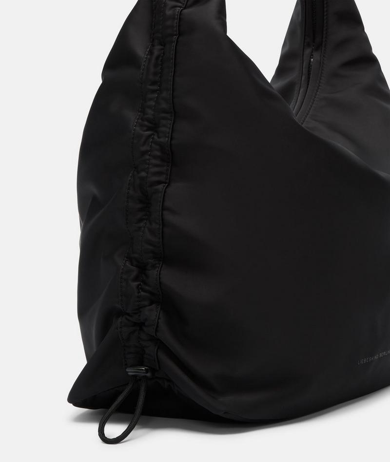 Liebeskind Herren Nylon Hobo L - Schwarz