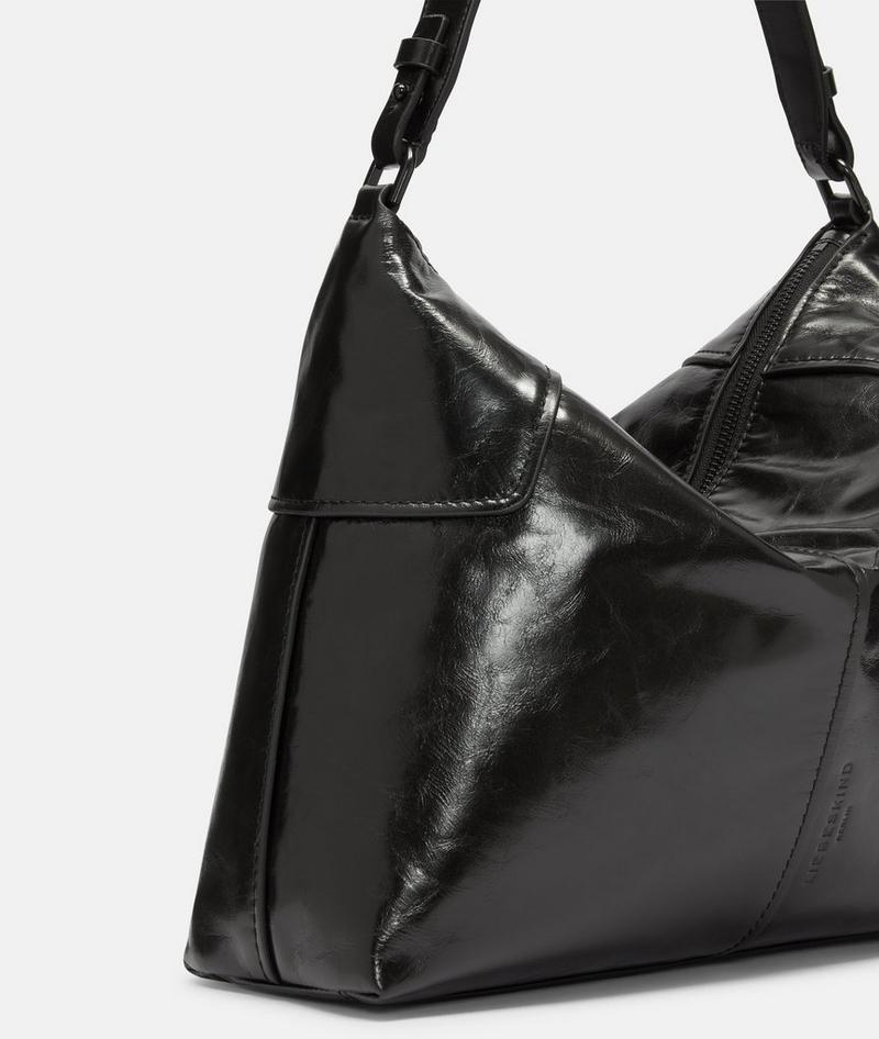 Liebeskind Herren Mila Hobo M - Schwarz