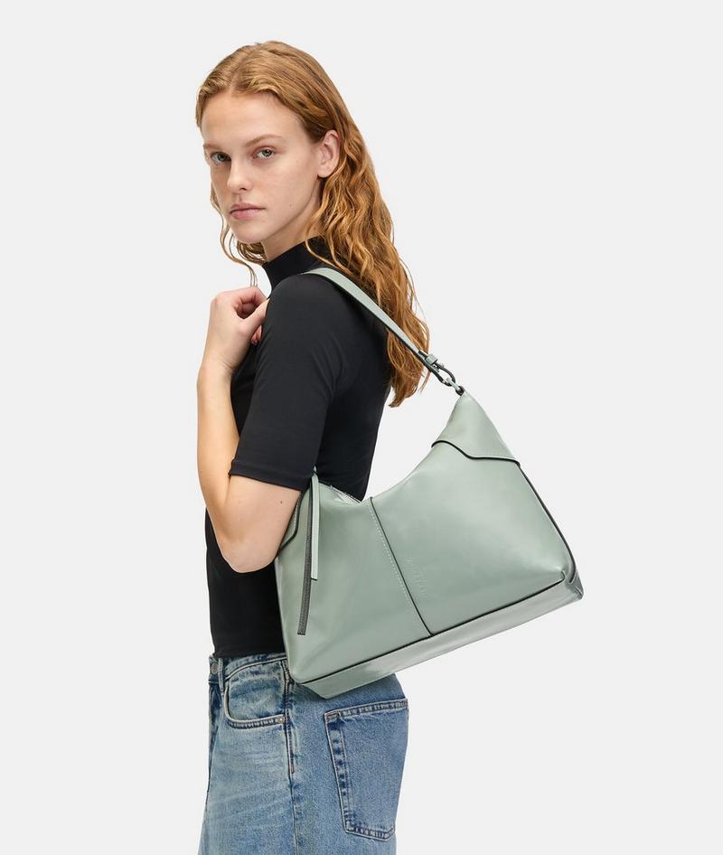 Liebeskind Herren Mila Hobo M - Dunkles Salbeigrün