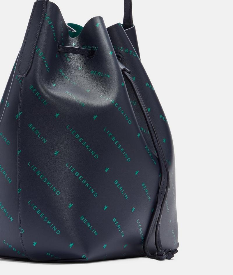 Liebeskind Herren Monogram Bucketbag M - Navy