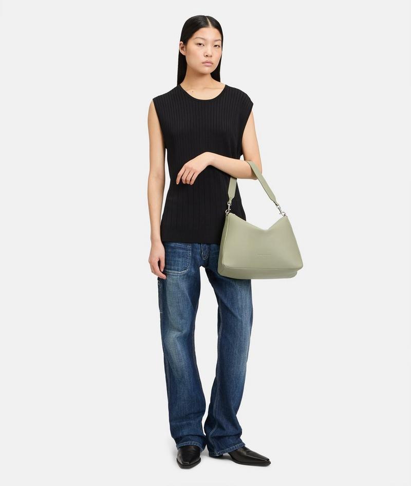 Liebeskind Herren Abelina Hobo M - Helles Olivgrün