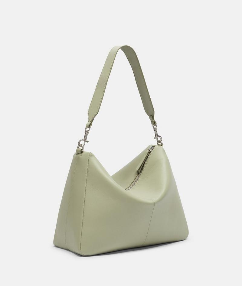 Liebeskind Herren Abelina Hobo M - Helles Olivgrün