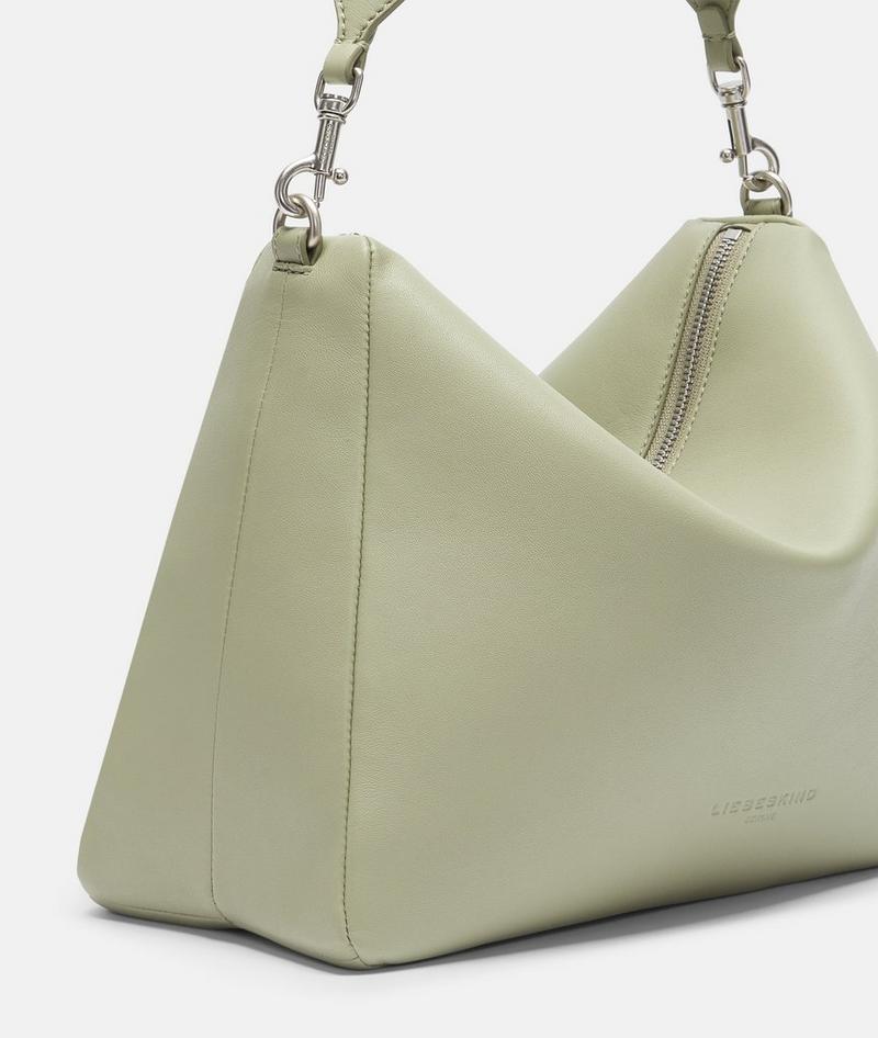 Liebeskind Herren Abelina Hobo M - Helles Olivgrün