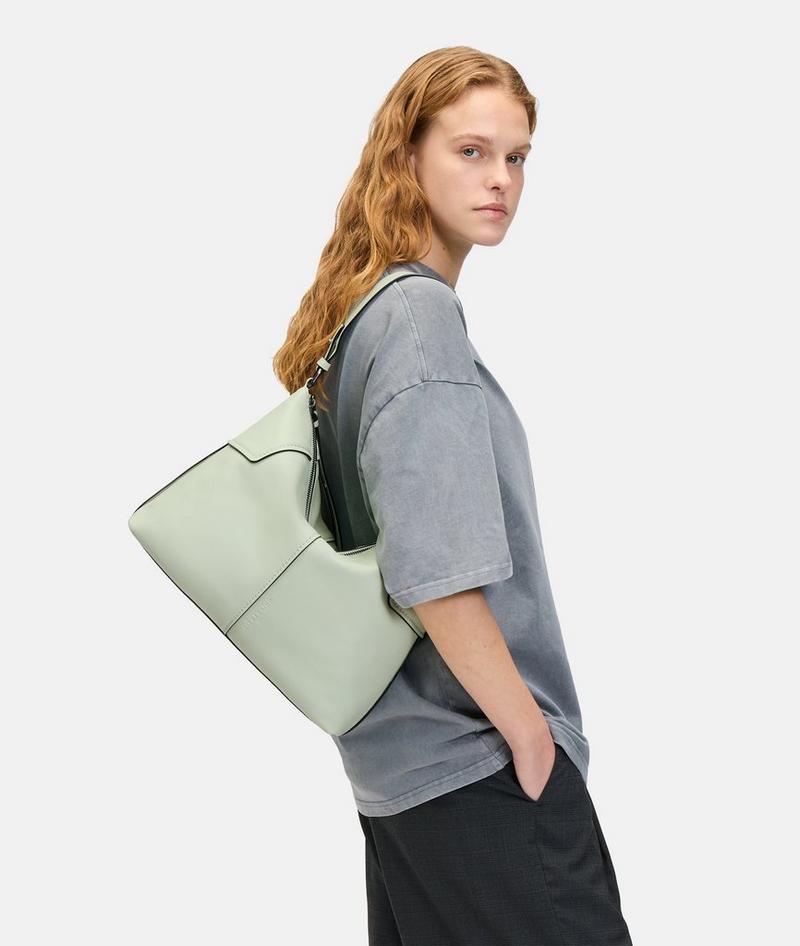 Liebeskind Herren Mila Hobo M - Salbeigrün