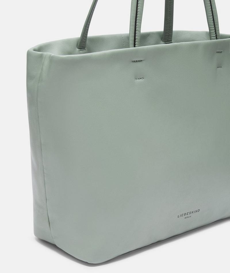 Liebeskind Herren Hera Shopper L - Dunkles Salbeigrün