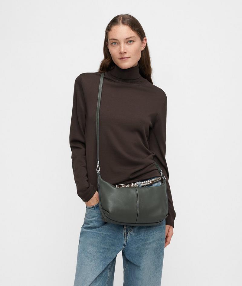 Liebeskind Herren Paris Hobo S - Olivgrün