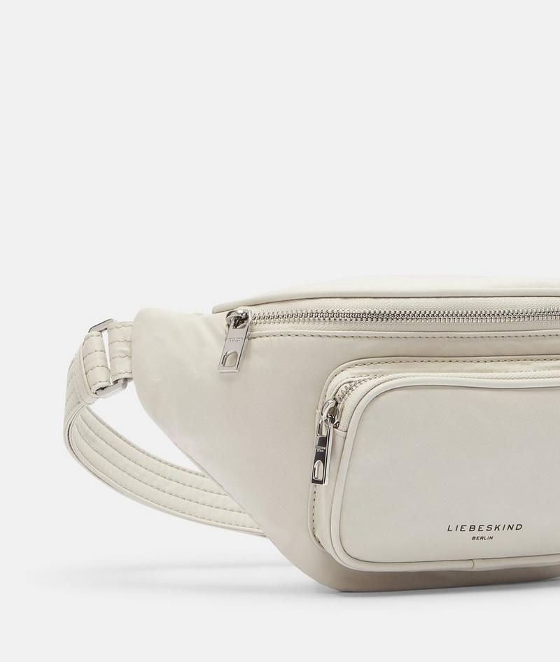 Liebeskind Herren Nylon Lila Belt-bag M - Creme