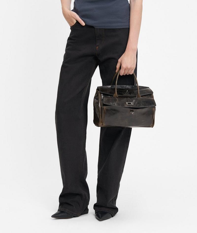 Liebeskind Herren Archive Gloria Ii Satchel M - Dunkelbraun