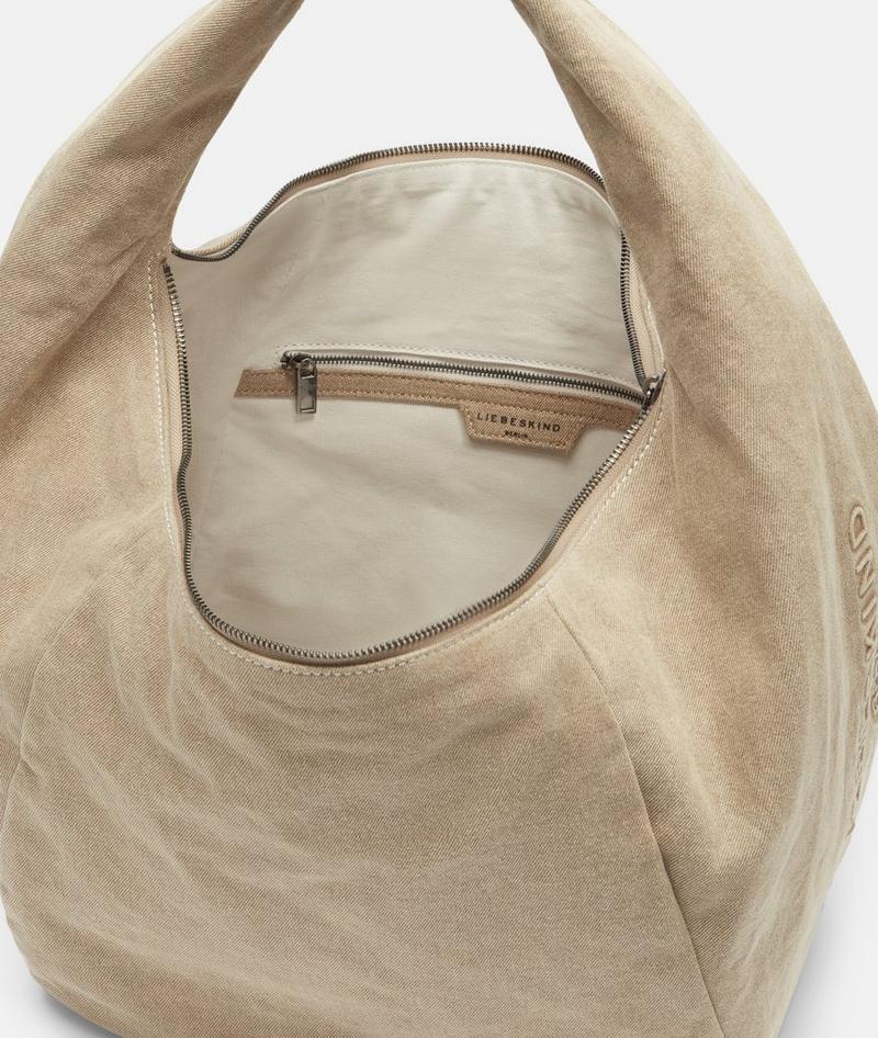 Liebeskind Herren Farrah Hobo L - Hellbraun