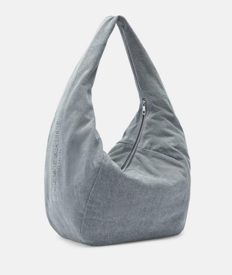 Liebeskind Herren Farrah Hobo L - Blassblau