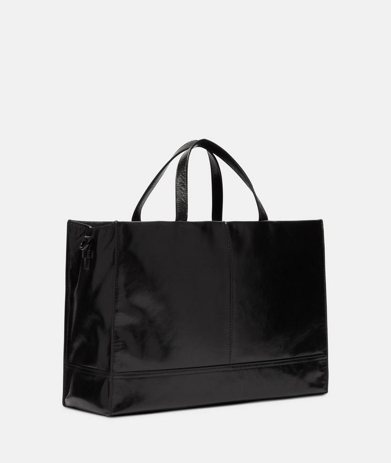 Liebeskind Herren Lou Satchel L - Schwarz