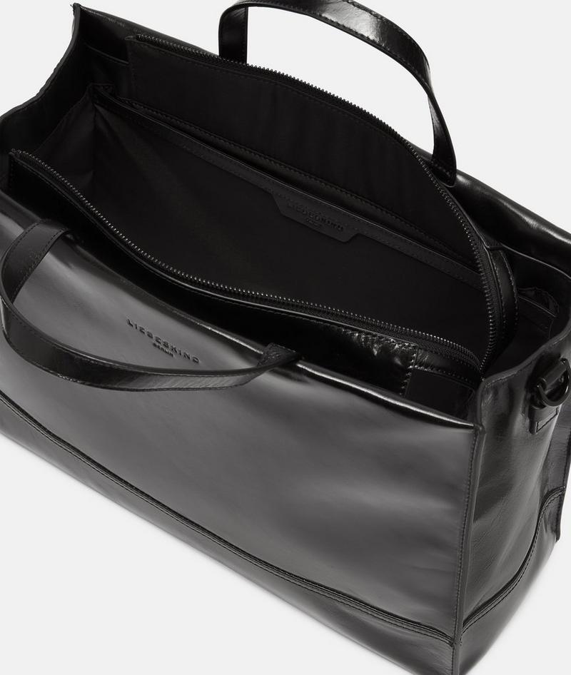 Liebeskind Herren Lou Satchel L - Schwarz