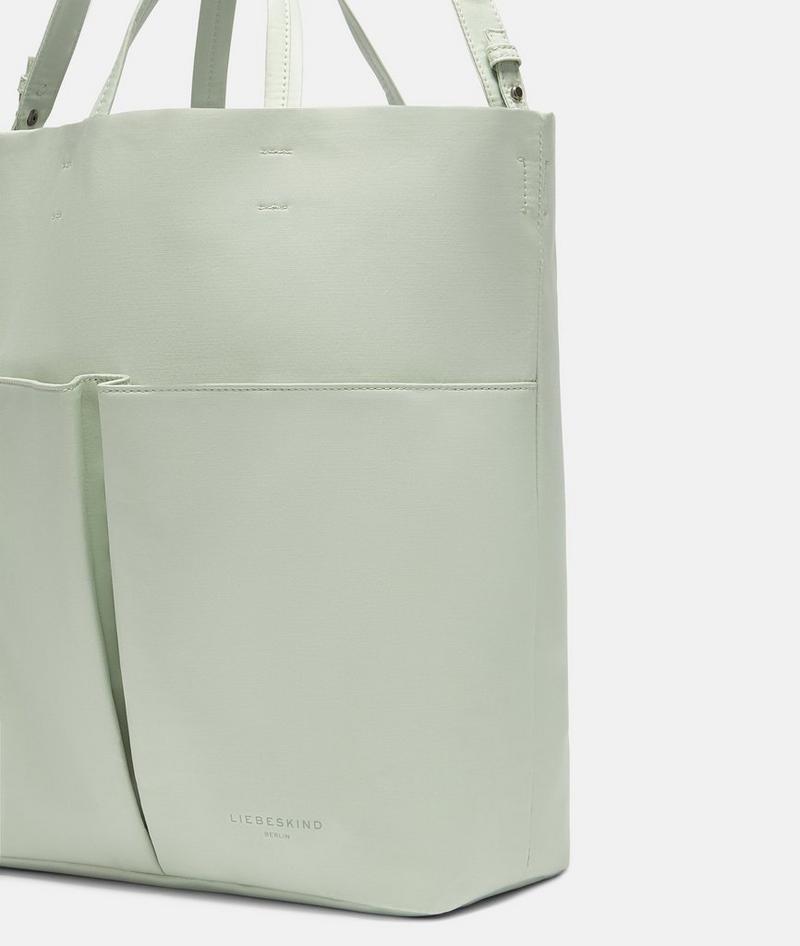 Liebeskind Herren Nylon Hera Tote L - Salbeigrün