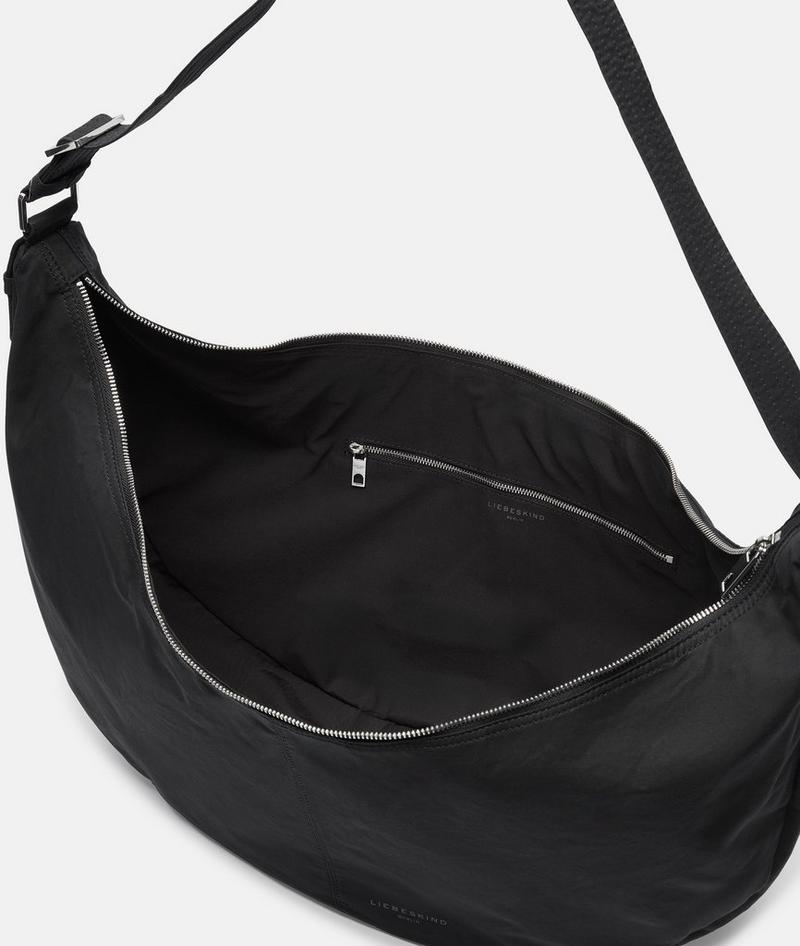 Liebeskind Herren Nylon Moon Hobo L - Schwarz