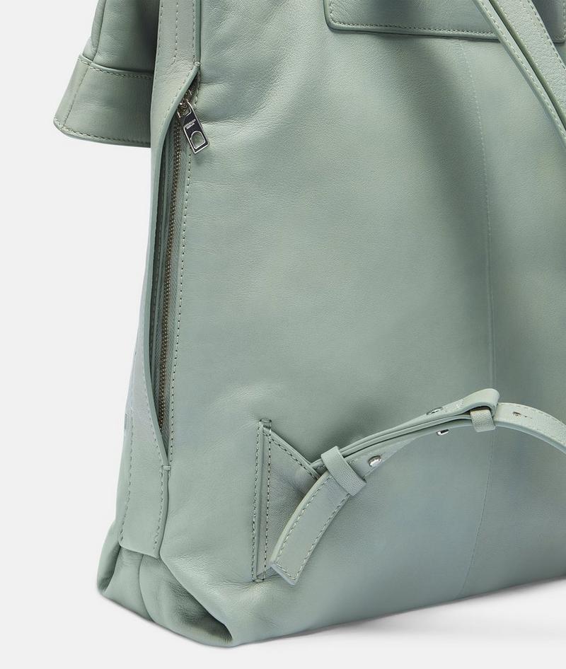 Liebeskind Herren Elvira Backpack L - Dunkles Salbeigrün