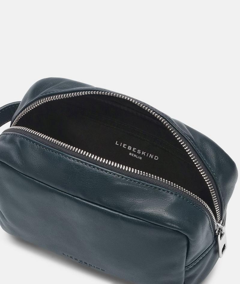 Liebeskind Herren Cosmetic Pouch S - Petrol