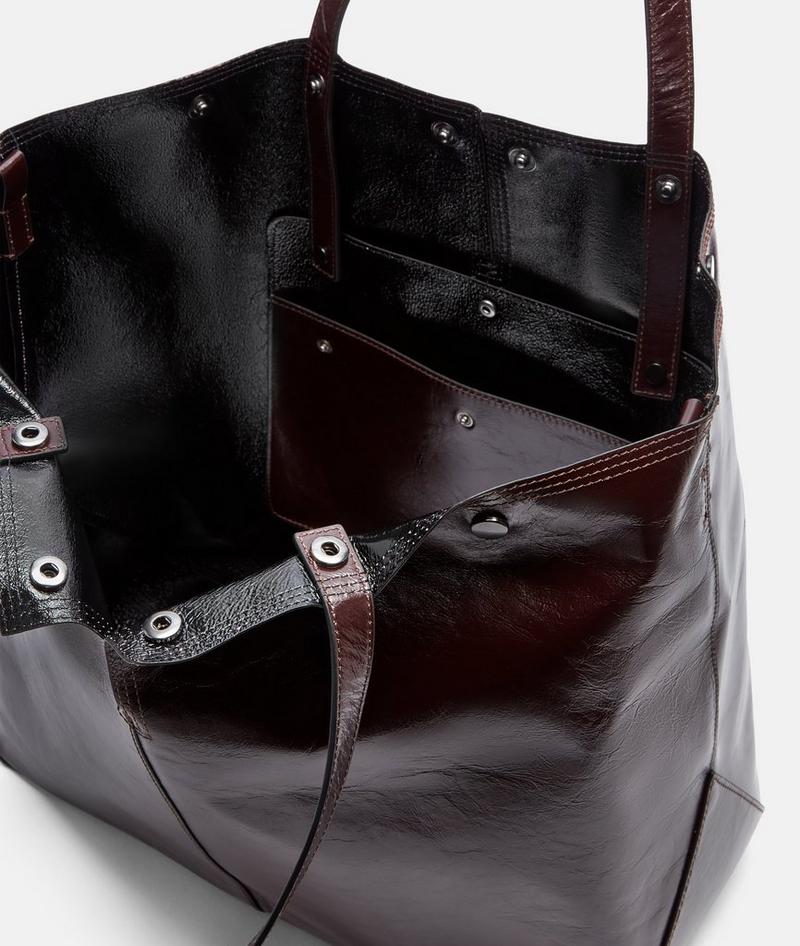 Liebeskind Herren Rive Shopper L - Bordeaux