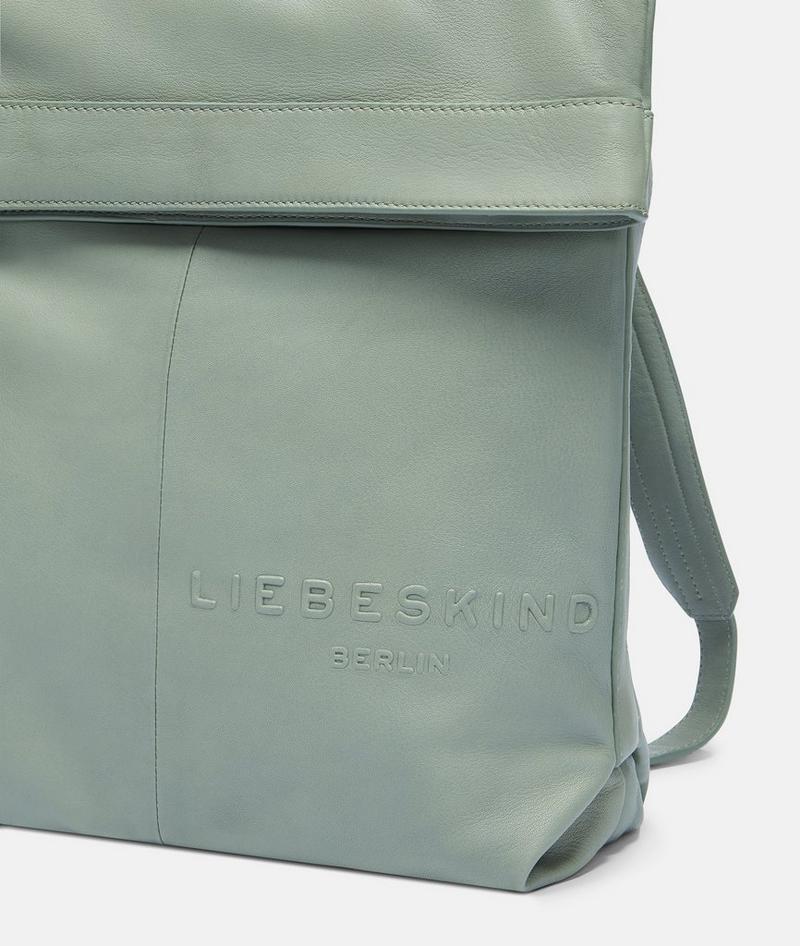 Liebeskind Herren Elvira Backpack L - Dunkles Salbeigrün