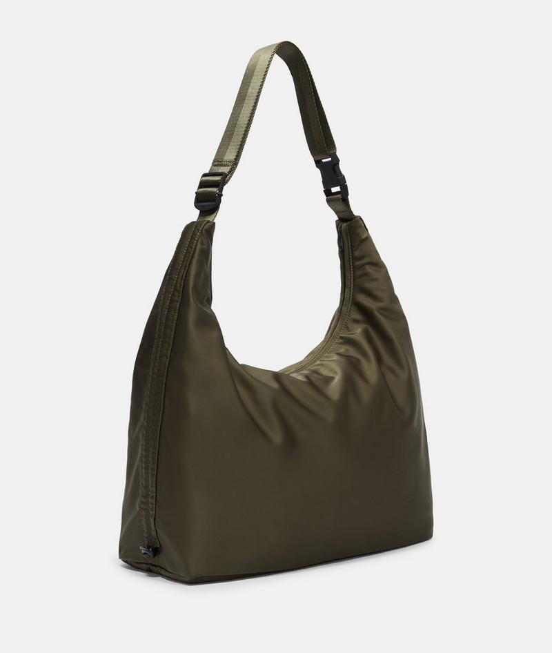 Liebeskind Herren Nylon Hobo L - Olivgrün