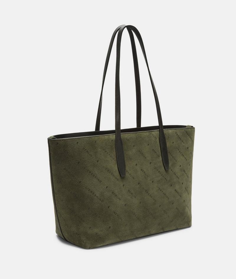 Liebeskind Herren Monogram Shopper M - Olivgrün