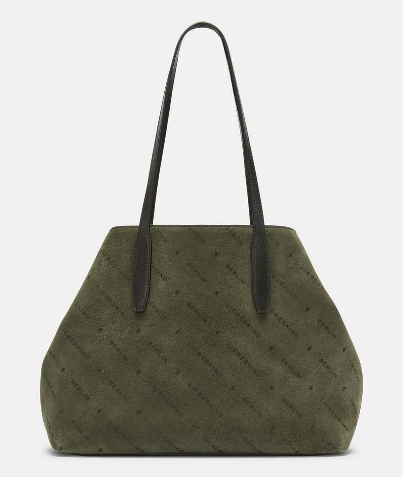 Liebeskind Herren Monogram Shopper M - Olivgrün