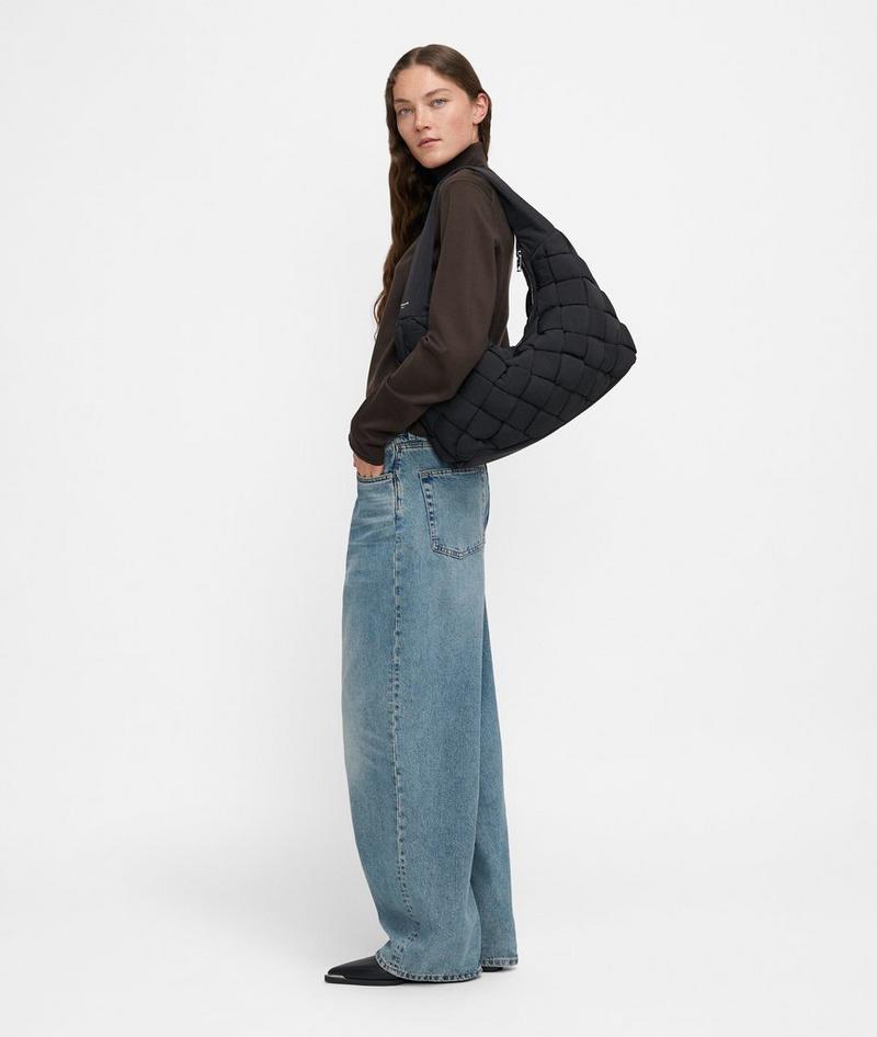 Liebeskind Herren Nylon Bo Hobo L - Schwarz