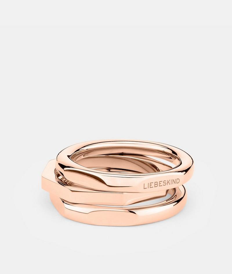 Liebeskind Herren Ring - Roségold