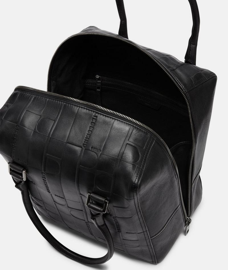 Liebeskind Herren Monogram Kayla Satchel M - Schwarz