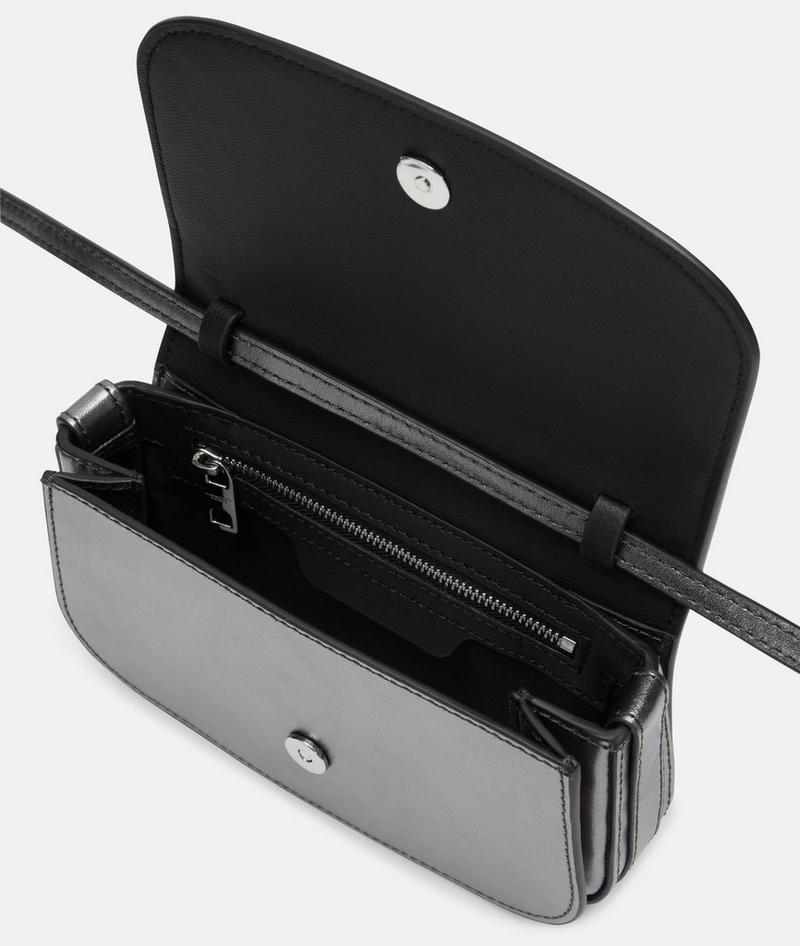 Liebeskind Herren Metallic Ezra Crossbody Xs - Silber