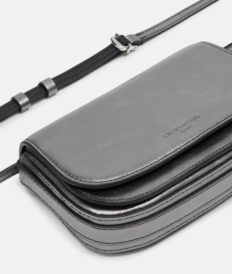 Liebeskind Herren Metallic Ezra Crossbody Xs - Silber