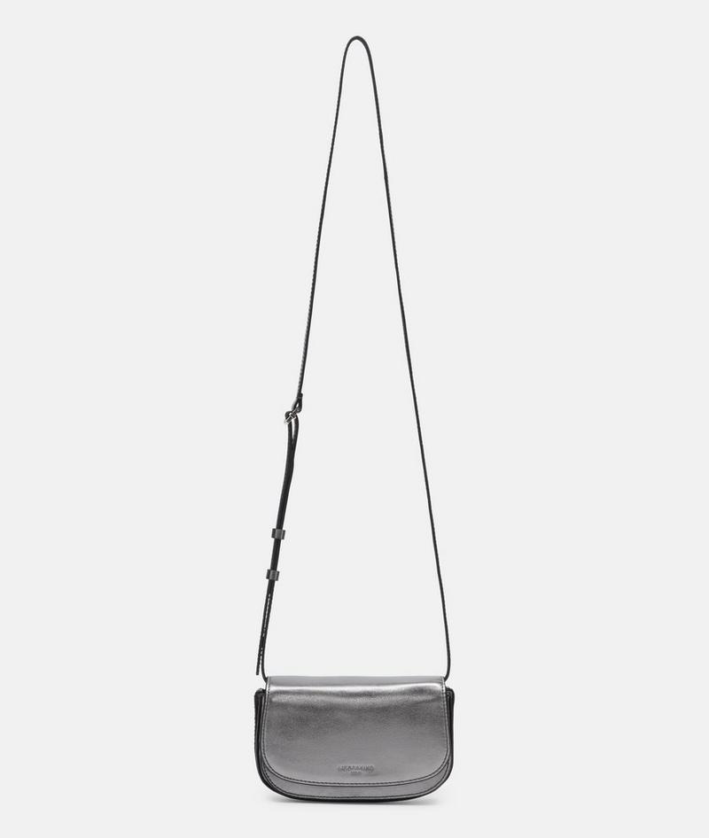 Liebeskind Herren Metallic Ezra Crossbody Xs - Silber
