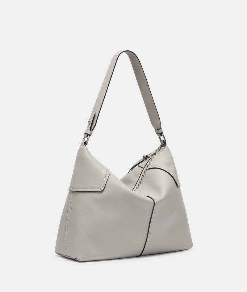 Liebeskind Herren Mila Hobo M - Taubengrau