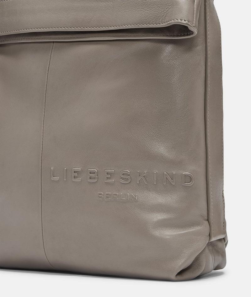 Liebeskind Herren Elvira Backpack L - Steingrau